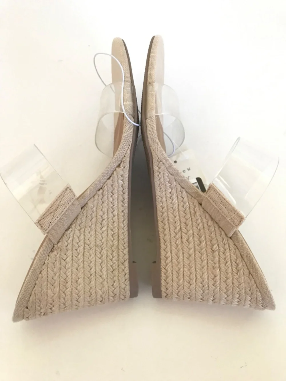 A NEW DAY Ansel Double Band Open Toe Wedge Espadrille Heels Women’s Size 8.5 NWT